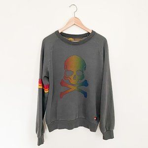 SoulCycle x Aviator Nation with Rainbow Skull